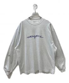 everyone（エブリワン）の古着「ロングスリーブカットソー」｜グレー