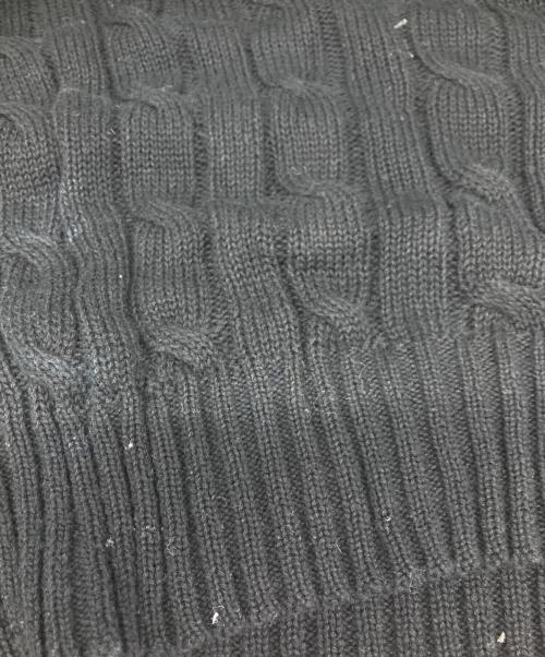 POLO RALPH LAUREN（ポロ・ラルフローレン）POLO RALPH LAUREN (ポロ・ラルフローレン) 半袖ケーブルニット ブラック サイズ:Ｓの古着・服飾アイテム