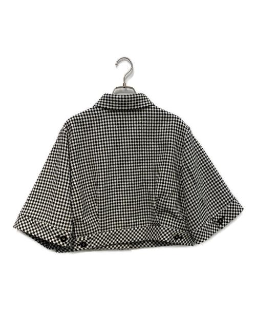 ANAYI（アナイ）ANAYI (アナイ) ドビーツイードハーフスリーブブルゾン ブラック サイズ:36 未使用品の古着・服飾アイテム