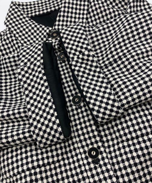 ANAYI（アナイ）ANAYI (アナイ) ドビーツイードハーフスリーブブルゾン ブラック サイズ:36 未使用品の古着・服飾アイテム