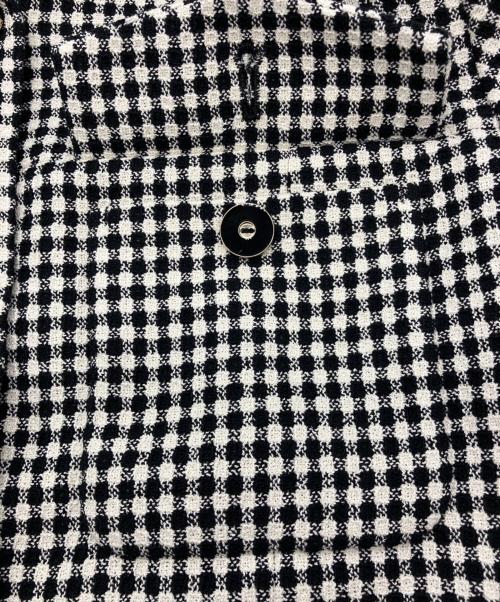ANAYI（アナイ）ANAYI (アナイ) ドビーツイードハーフスリーブブルゾン ブラック サイズ:36 未使用品の古着・服飾アイテム