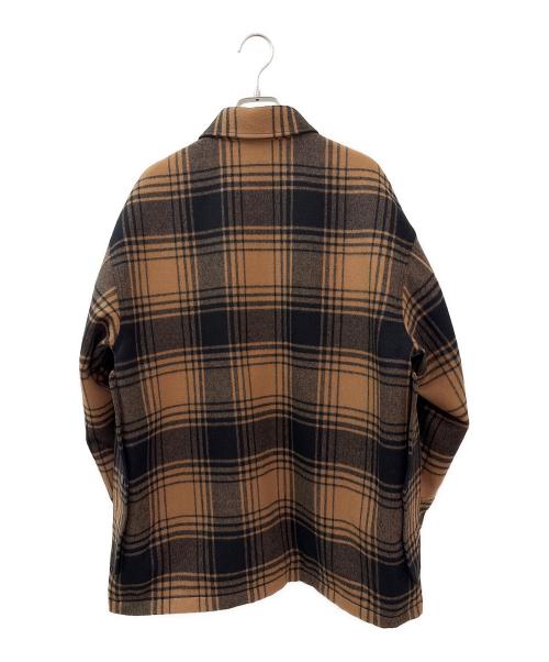 HYKE（ハイク）HYKE (ハイク) PLAID WORK JACKET ブラウン サイズ:2の古着・服飾アイテム