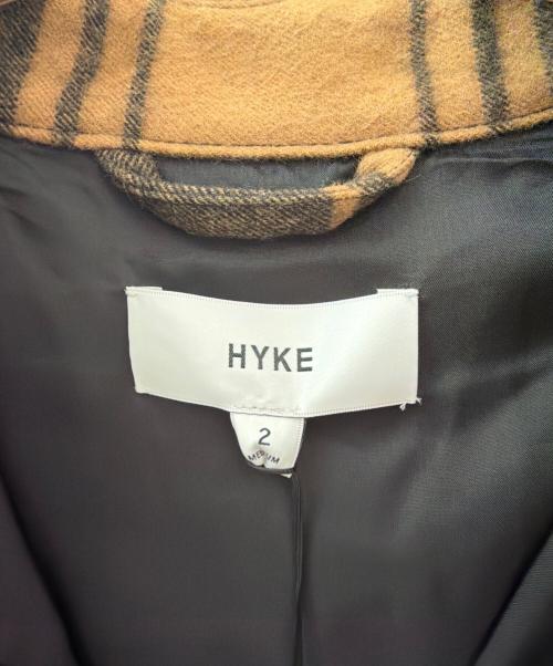 HYKE（ハイク）HYKE (ハイク) PLAID WORK JACKET ブラウン サイズ:2の古着・服飾アイテム