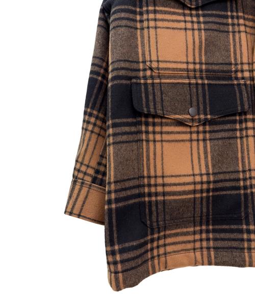HYKE（ハイク）HYKE (ハイク) PLAID WORK JACKET ブラウン サイズ:2の古着・服飾アイテム