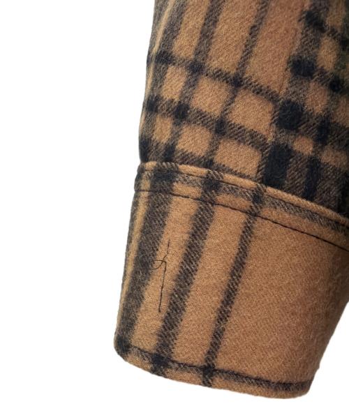 HYKE（ハイク）HYKE (ハイク) PLAID WORK JACKET ブラウン サイズ:2の古着・服飾アイテム