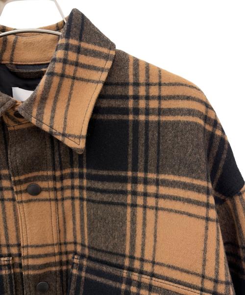 HYKE（ハイク）HYKE (ハイク) PLAID WORK JACKET ブラウン サイズ:2の古着・服飾アイテム