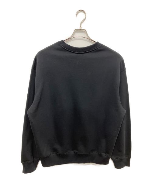 maison kitsune（メゾンキツネ）MAISON KITSUNE (メゾンキツネ) ロゴスウェット ブラック サイズ:SIZE Lの古着・服飾アイテム