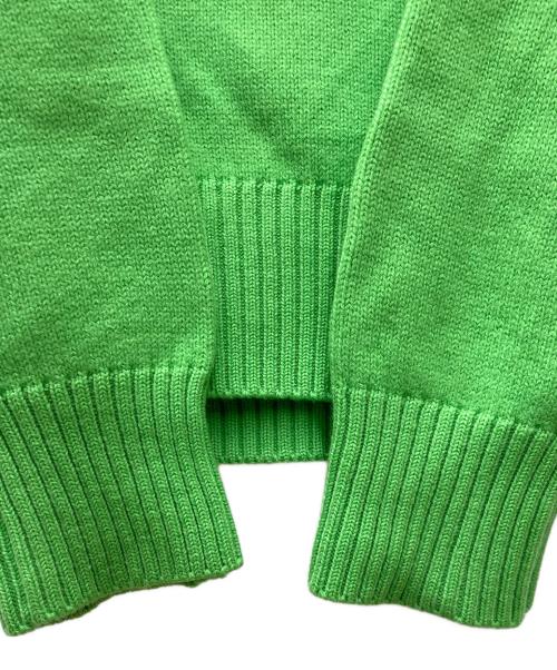 ami（アミ）ami (アミ) ハートロゴクルーネックセーター UKS002.018 グリーン サイズ:Sの古着・服飾アイテム