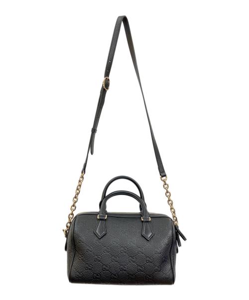 GUCCI（グッチ）GUCCI (グッチ) スモールトップハンドルバッグ ブラックの古着・服飾アイテム