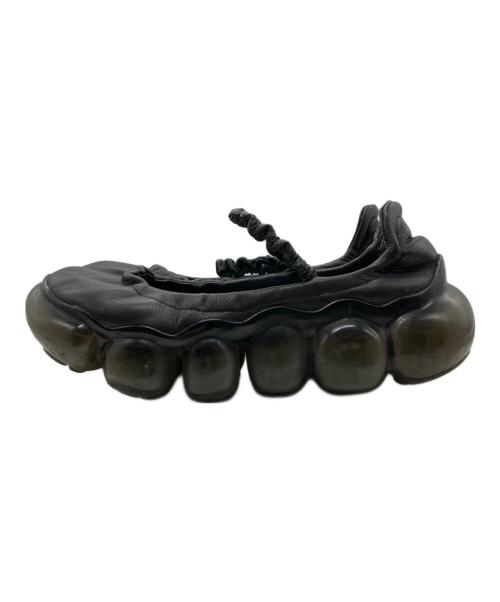Mikio Sakabe（ミキオサカベ）Mikio Sakabe (ミキオサカベ) grounds (グラウンズ) Jewelry Ballet Shoes ブラック サイズ:37の古着・服飾アイテム