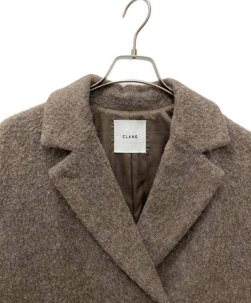 CLANE（クラネ）CLANE (クラネ) DOUBLE WOOL LONG COAT ブラウンの古着・服飾アイテム