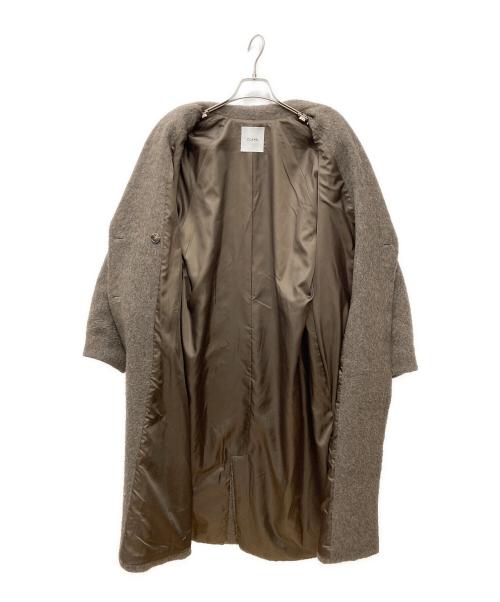 CLANE（クラネ）CLANE (クラネ) DOUBLE WOOL LONG COAT ブラウンの古着・服飾アイテム