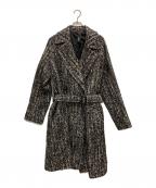 HEVOイーヴォ）の古着「BRINDISI MELANGE BELTED COAT」｜ブラック
