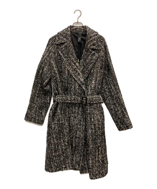 HEVO（イーヴォ）Hevo (イーヴォ) BRINDISI MELANGE BELTED COAT ブラック サイズ:44の古着・服飾アイテム
