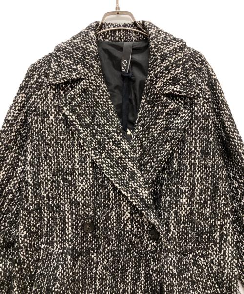 HEVO（イーヴォ）Hevo (イーヴォ) BRINDISI MELANGE BELTED COAT ブラック サイズ:44の古着・服飾アイテム
