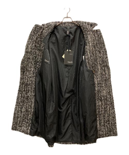 HEVO（イーヴォ）Hevo (イーヴォ) BRINDISI MELANGE BELTED COAT ブラック サイズ:44の古着・服飾アイテム