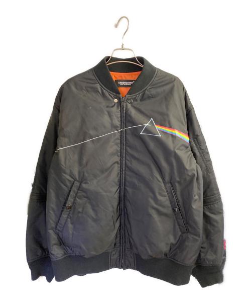 UNDERCOVER（アンダーカバー）UNDERCOVER (アンダーカバー) ピンクフロイド MA-1 フライトジャケット ブラック サイズ:4の古着・服飾アイテム