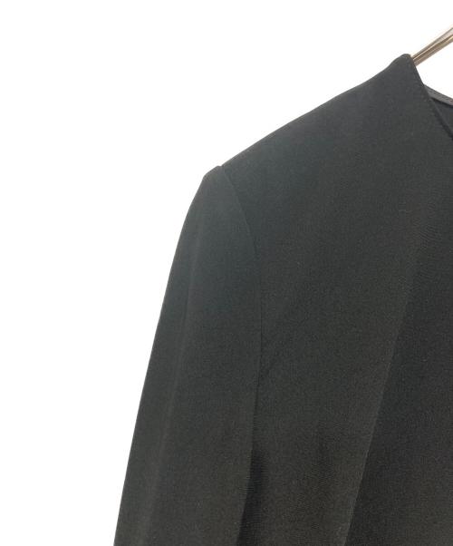 HARDY NOIR（アルディーノアール）HARDY NOIR (アルディーノアール) ダブルクロスミニマルロングドレス ブラック サイズ:38の古着・服飾アイテム