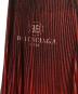 中古・古着 BALENCIAGA (バレンシアガ) シアープリーツレイヤードスカート レッド サイズ:34：35000円