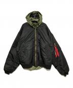 VETEMENTS×ALPHAヴェトモン×アルファ）の古着「MA-1ジャケット」｜ブラック