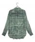 OFFWHITE (オフホワイト) バックロゴリネンチェックシャツ ライトグリーン サイズ:XXS：15000円