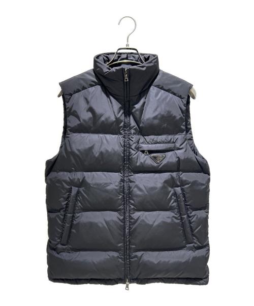 PRADA SPORTS（プラダスポーツ）PRADA SPORTS (プラダスポーツ) トライアングルロゴダウンベスト SGH191 ブラック サイズ:48の古着・服飾アイテム