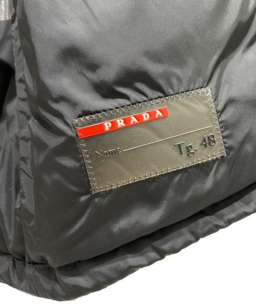 PRADA SPORTS（プラダスポーツ）PRADA SPORTS (プラダスポーツ) トライアングルロゴダウンベスト SGH191 ブラック サイズ:48の古着・服飾アイテム