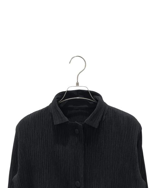 ISSEY MIYAKE（イッセイミヤケ）ISSEY MIYAKE (イッセイミヤケ) プリーツシャツ ブラック サイズ:1の古着・服飾アイテム