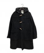 MARKAWAREマーカウェア）の古着「RECYCLE DENIM TWEED MONTY COAT」｜ブラック×ブルー