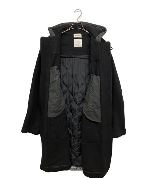 MARKAWARE（マーカウェア）MARKAWARE (マーカウェア) RECYCLE DENIM TWEED MONTY COAT ブラック×ブルー サイズ:Mの古着・服飾アイテム