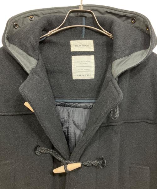 MARKAWARE（マーカウェア）MARKAWARE (マーカウェア) RECYCLE DENIM TWEED MONTY COAT ブラック×ブルー サイズ:Mの古着・服飾アイテム