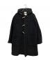 MARKAWARE（マーカウェア）の古着「RECYCLE DENIM TWEED MONTY COAT」｜ブラック×ブルー