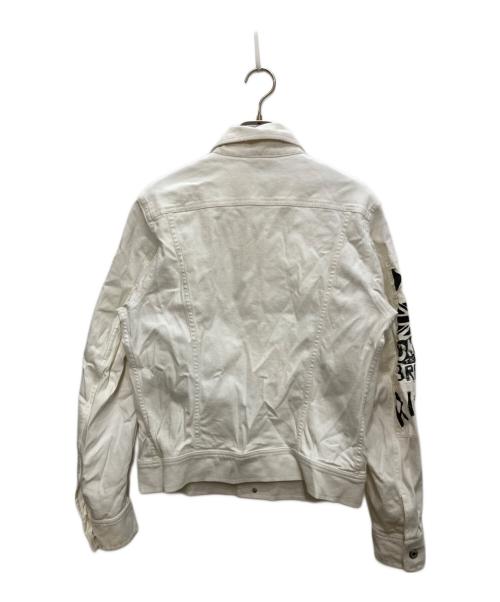 DIESEL（ディーゼル）DIESEL (ディーゼル) デニムジャケット ホワイト サイズ:Ｌの古着・服飾アイテム