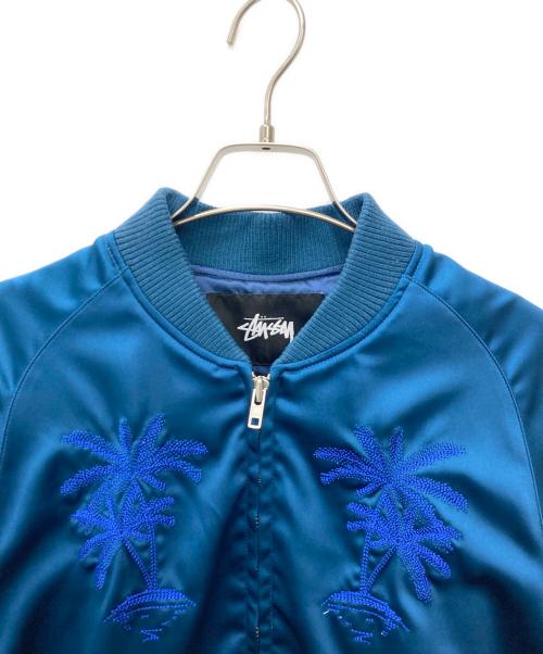 stussy（ステューシー）stussy (ステューシー) スカジャン ブルー サイズ:SMALLの古着・服飾アイテム