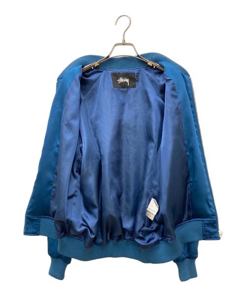 stussy（ステューシー）stussy (ステューシー) スカジャン ブルー サイズ:SMALLの古着・服飾アイテム