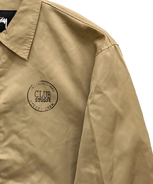 stussy（ステューシー）stussy (ステューシー) コーチジャケット ベージュ サイズ:Sの古着・服飾アイテム