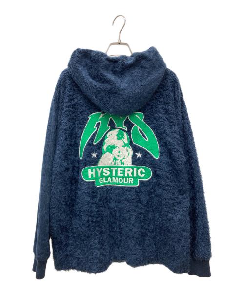 Hysteric Glamour（ヒステリックグラマー）Hysteric Glamour (ヒステリックグラマー) ジップパーカー　01183CF05 ネイビー サイズ:FREEの古着・服飾アイテム