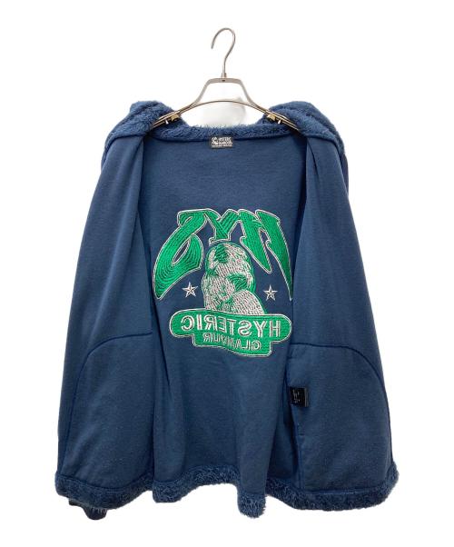 Hysteric Glamour（ヒステリックグラマー）Hysteric Glamour (ヒステリックグラマー) ジップパーカー　01183CF05 ネイビー サイズ:FREEの古着・服飾アイテム