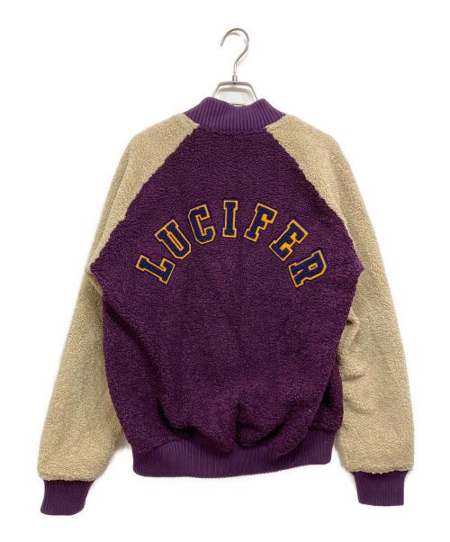 Hysteric Glamour（ヒステリックグラマー）Hysteric Glamour (ヒステリックグラマー) LUCIFER-COLLEGEワッペン スタジャン パープル サイズ:Mの古着・服飾アイテム