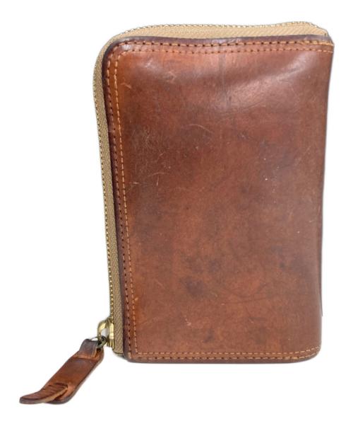 corbo（コルボ）CORBO (コルボ) L字ファスナー折財布 ブラウンの古着・服飾アイテム