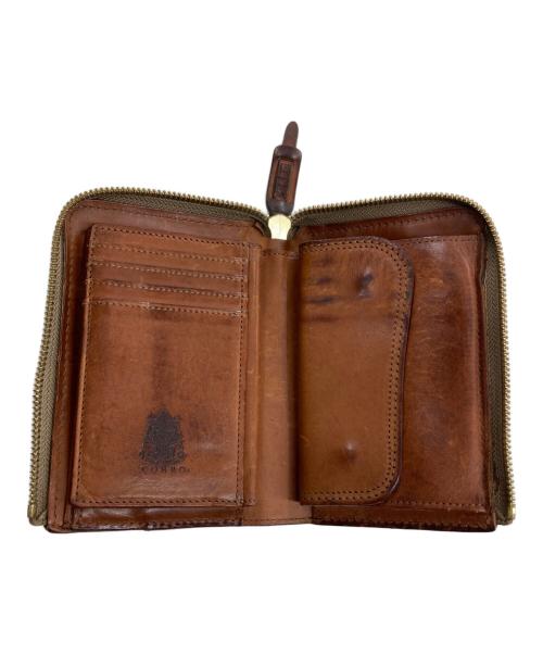 corbo（コルボ）CORBO (コルボ) L字ファスナー折財布 ブラウンの古着・服飾アイテム