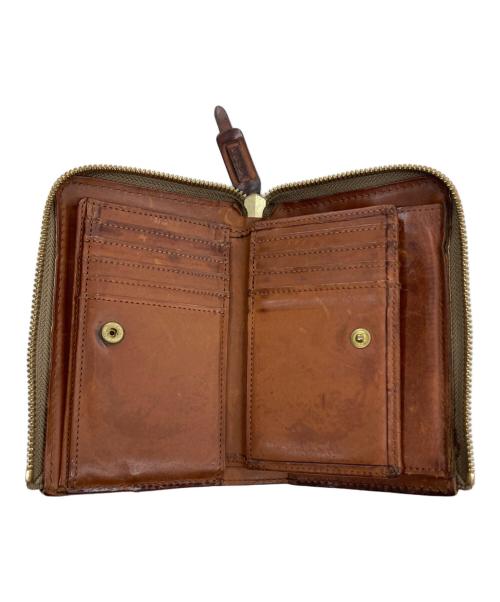 corbo（コルボ）CORBO (コルボ) L字ファスナー折財布 ブラウンの古着・服飾アイテム