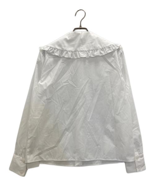 OBLI（オブリ）OBLI (オブリ) ビッグカラーブラウス ホワイト サイズ:FREE 未使用品の古着・服飾アイテム
