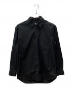GROUND Yグラウンドワイ）の古着「cotton Double Collar Shirt」｜ブラック