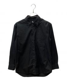 GROUND Y（グラウンドワイ）の古着「cotton Double Collar Shirt」｜ブラック