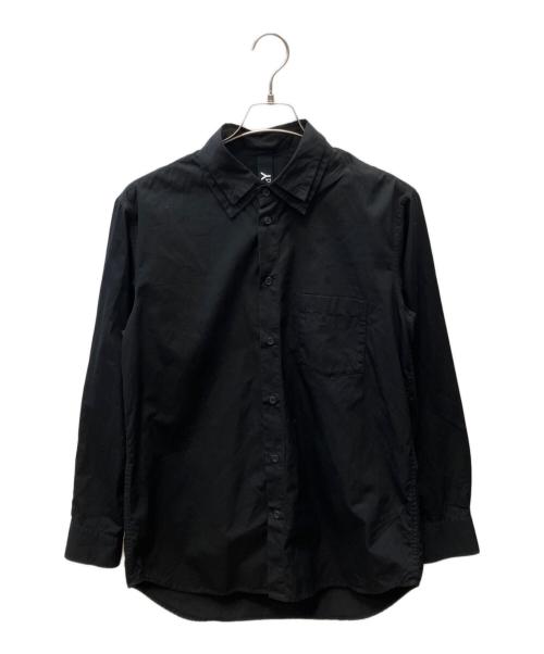 GROUND Y（グラウンドワイ）GROUND Y (グラウンドワイ) cotton Double Collar Shirt ブラック サイズ:1の古着・服飾アイテム