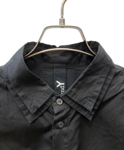 GROUND Y（グラウンドワイ）GROUND Y (グラウンドワイ) cotton Double Collar Shirt ブラック サイズ:1の古着・服飾アイテム