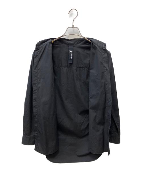 GROUND Y（グラウンドワイ）GROUND Y (グラウンドワイ) cotton Double Collar Shirt ブラック サイズ:1の古着・服飾アイテム
