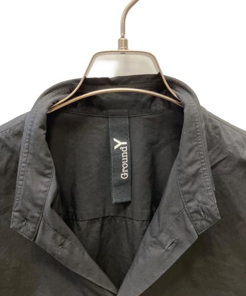 GROUND Y（グラウンドワイ）GROUND Y (グラウンドワイ) cotton Double Collar Shirt ブラック サイズ:1の古着・服飾アイテム