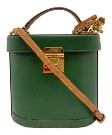 MARK CROSS（マーククロス）の古着「BICOLOR CROSS GRAIN & SMOOTH CALF BENCHLEY BAG」｜グリーン